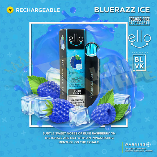 BUY NEW ELLO BAR DISPOSABLE 3500 PUFFS BY BLVK