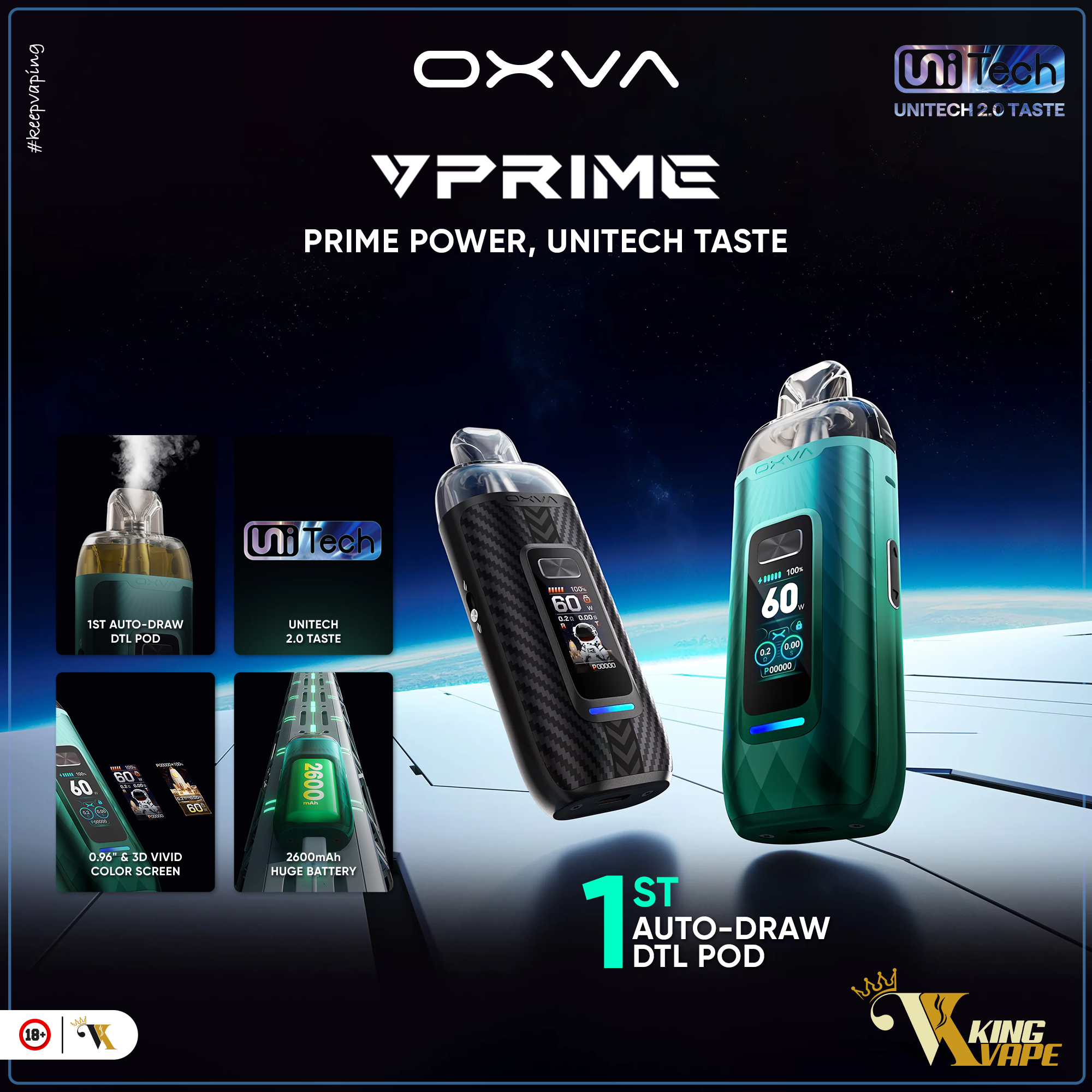 Buy Oxva VPrime 60W Pod Mod Kit In Pakistan