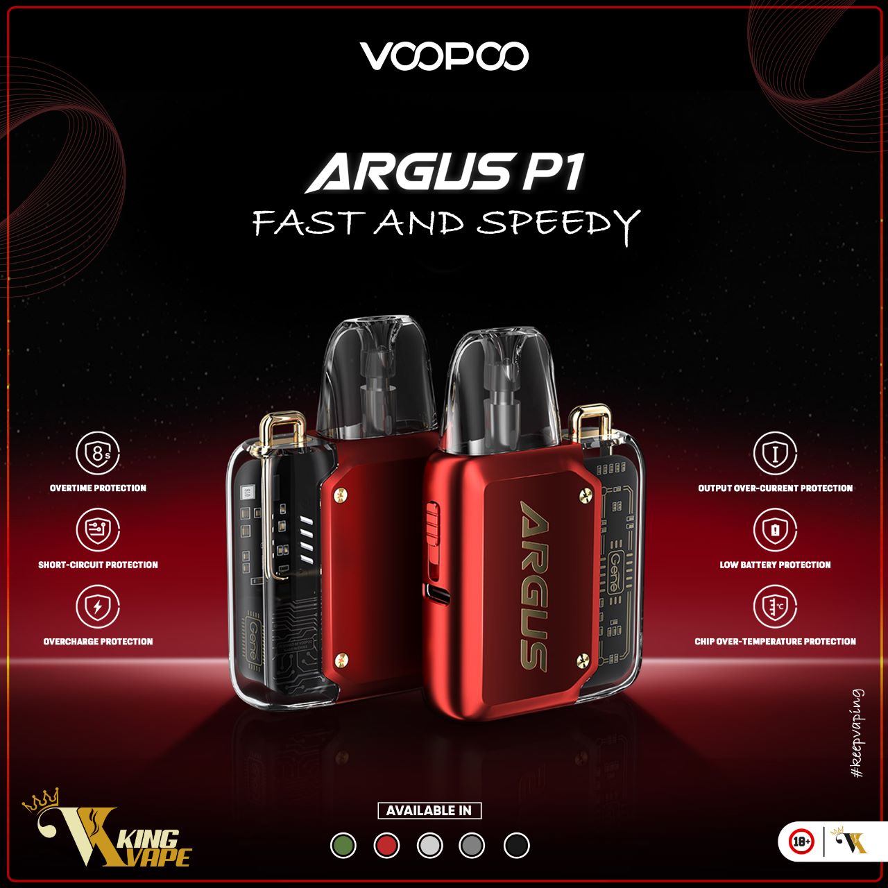 Buy Voopoo Argus P1 20W Pod Device In Pakistan