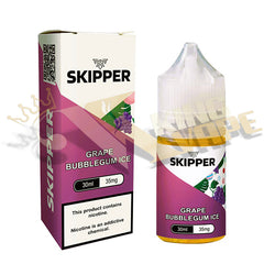 BUY GRAPE BUBBLEGUM ICE SALT BY SKIPPER - 30ML