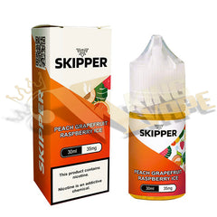 BUY PEACH GRAPEFRUIT RASPBERRY ICE SALT BY SKIPPER  - 30ML