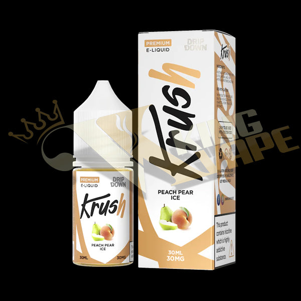 BUY NEW PEACH PEAR ICE SALT BY DRIP DOWN KRUSH - 30ML