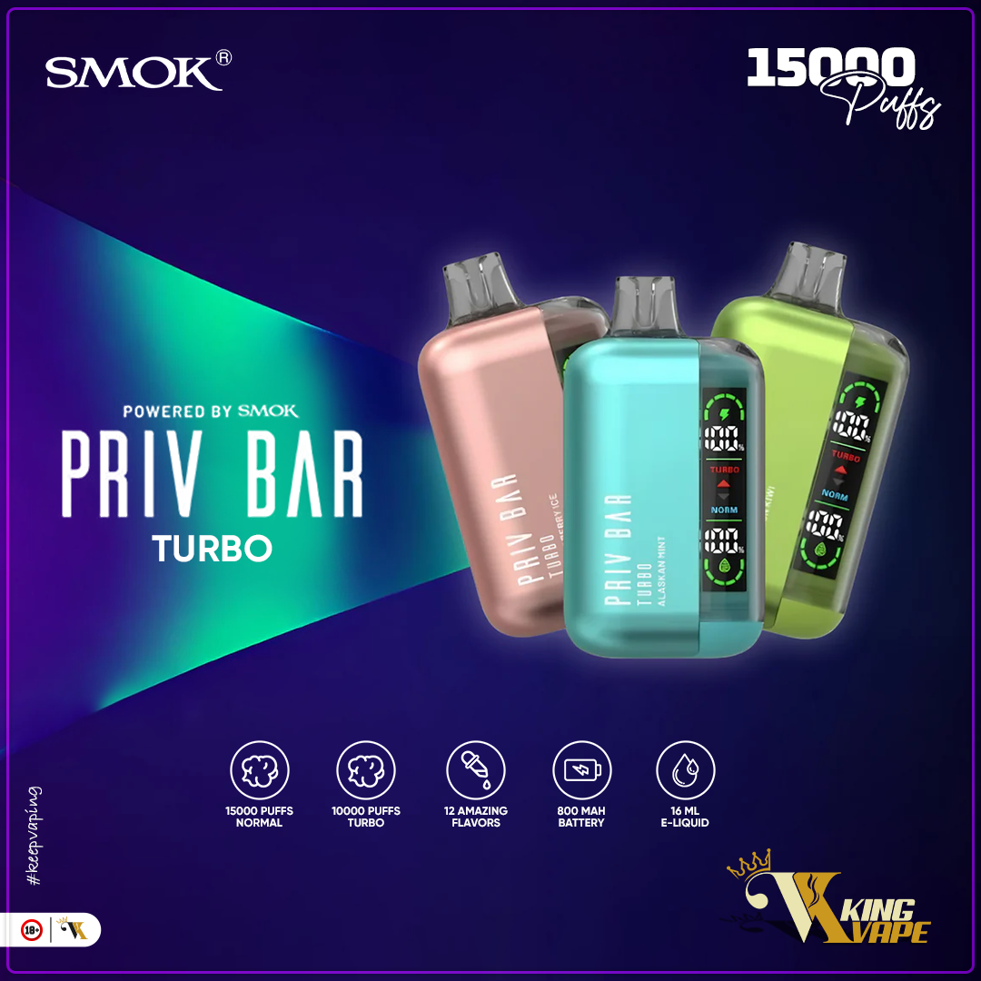 BUY NEW PRIV BAR TURBO DISPOSABLE 15000 PUFFS