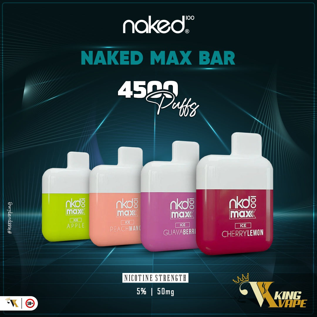 NAKED 100 MAX 4500 PUFFS DISPOSABLE 5%