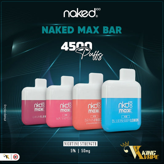 BUY NAKED 100 MAX 4500 PUFFS DISPOSABLE 5%