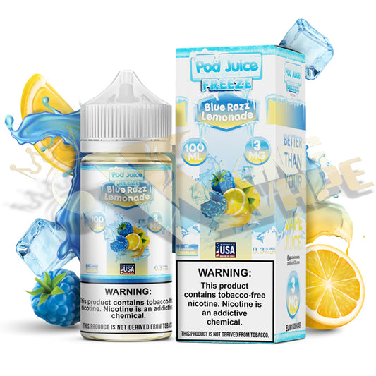 BLUE RAZZ LEMONADE FREEZE BY POD JUICE