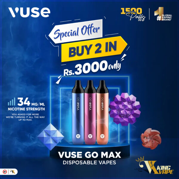 VUSE GO MAX DISPOSABLE 1500 PUFFS